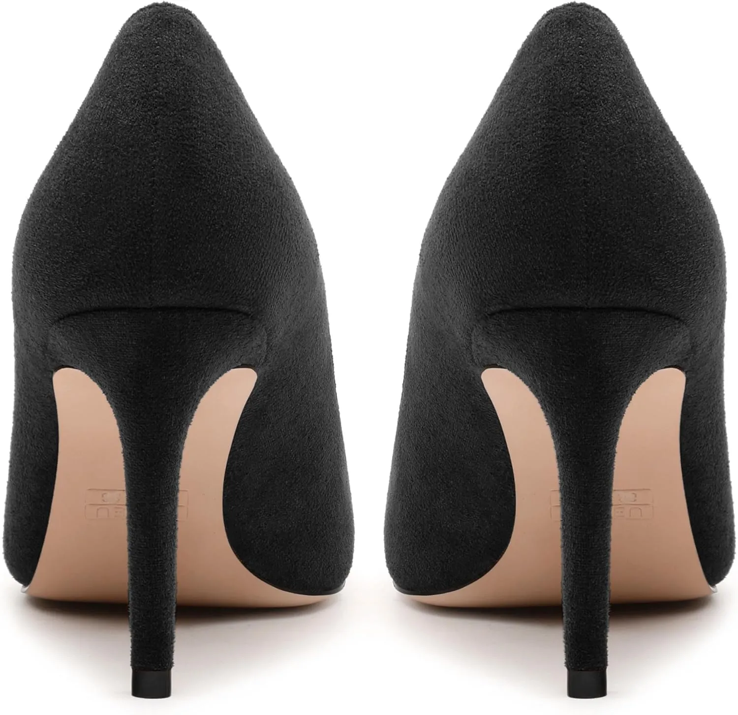 Womens Pumps Pointed Toe Stiletto High Heels Fashion Solid Suede Slip On Shoes for Women