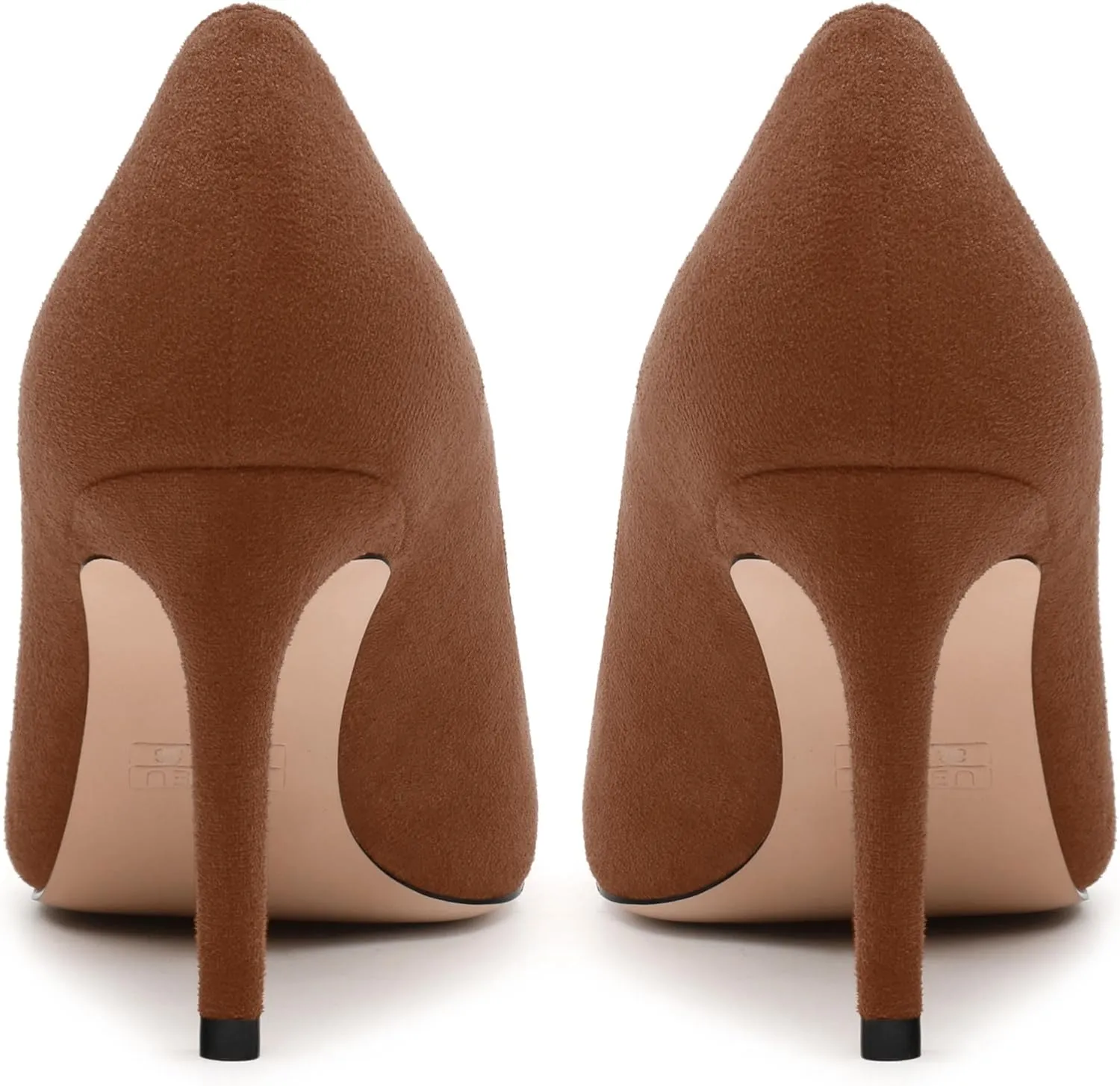 Womens Pumps Pointed Toe Stiletto High Heels Fashion Solid Suede Slip On Shoes for Women