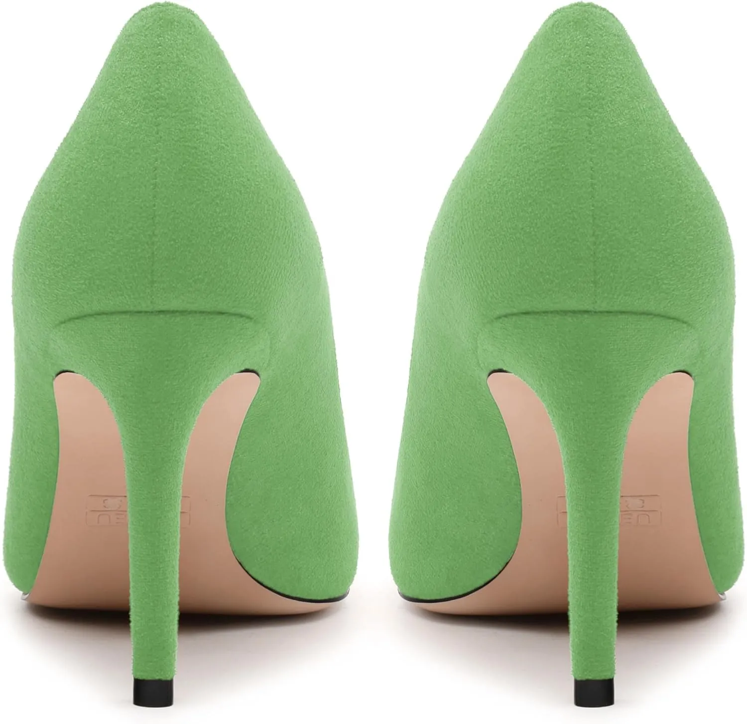 Womens Pumps Pointed Toe Stiletto High Heels Fashion Solid Suede Slip On Shoes for Women
