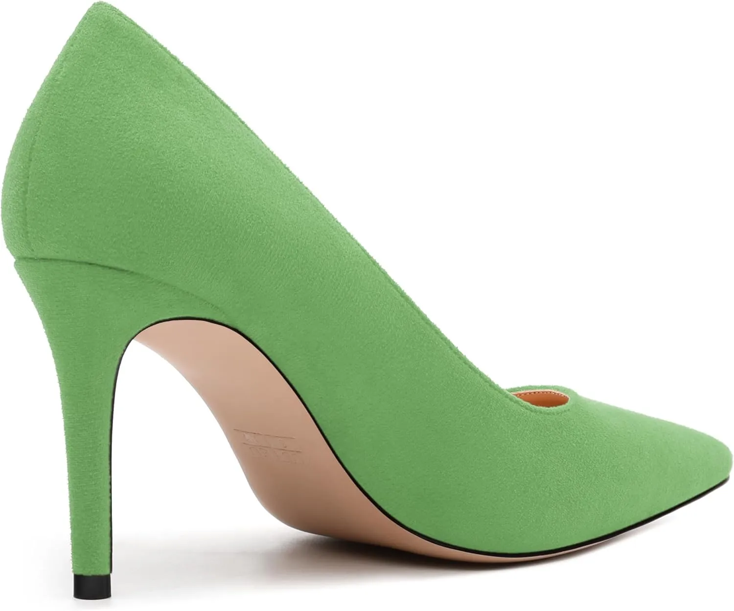 Womens Pumps Pointed Toe Stiletto High Heels Fashion Solid Suede Slip On Shoes for Women