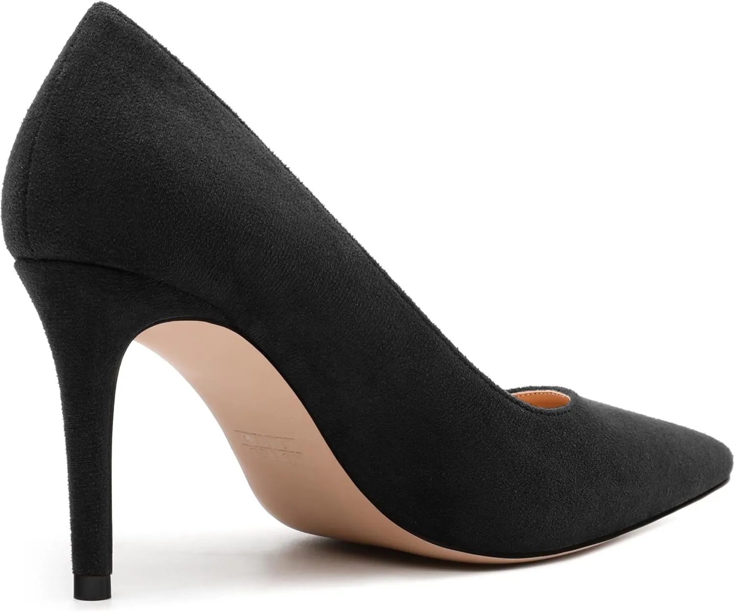 Womens Pumps Pointed Toe Stiletto High Heels Fashion Solid Suede Slip On Shoes for Women