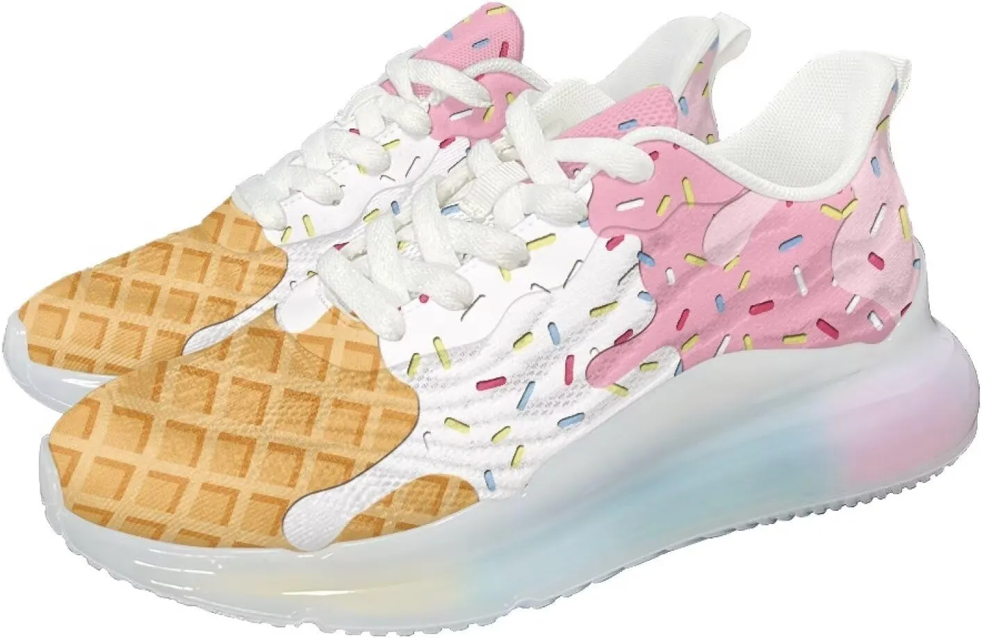 Women's Shoes Breathable Cozy Lightweight Footwear Running Sneaker Anti-Skid Air Cushion Walking Shoes Women US 6-11