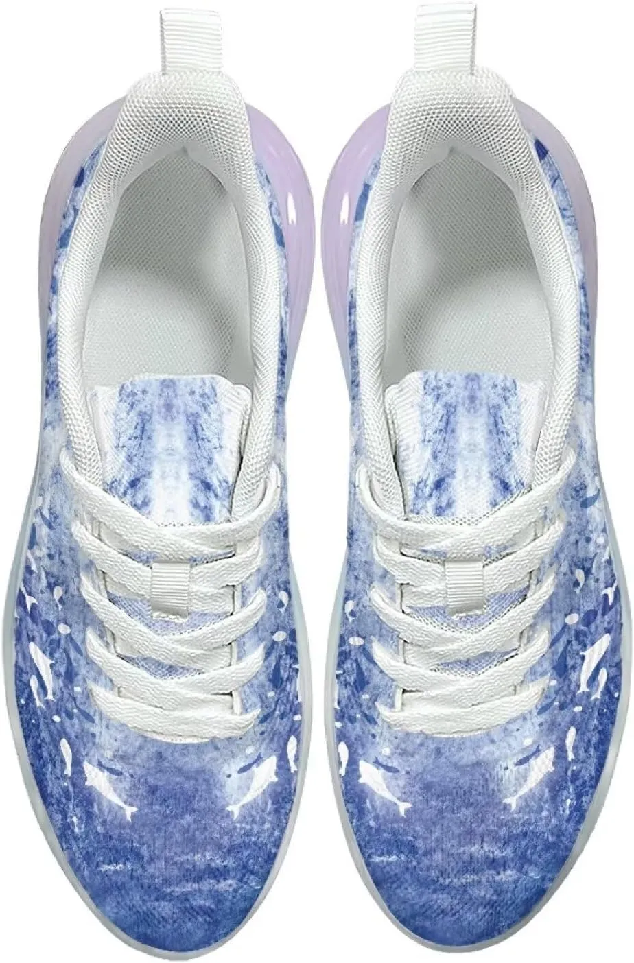 Women's Shoes Breathable Cozy Lightweight Footwear Running Sneaker Anti-Skid Air Cushion Walking Shoes Women US 6-11