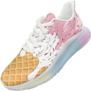 Women's Shoes Breathable Cozy Lightweight Footwear Running Sneaker Anti-Skid Air Cushion Walking Shoes Women US 6-11