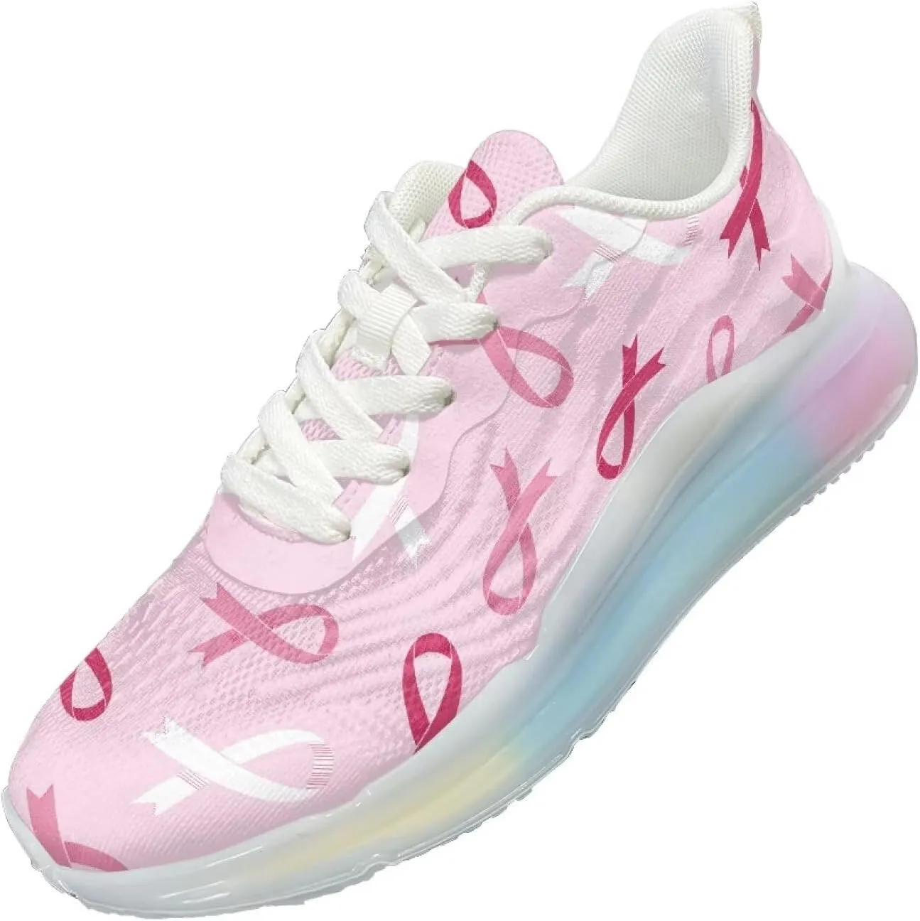Women's Shoes Breathable Cozy Lightweight Footwear Running Sneaker Anti-Skid Air Cushion Walking Shoes Women US 6-11