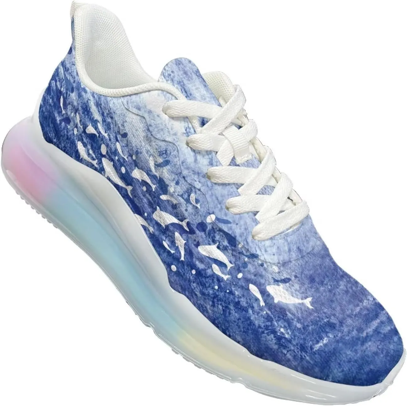 Women's Shoes Breathable Cozy Lightweight Footwear Running Sneaker Anti-Skid Air Cushion Walking Shoes Women US 6-11