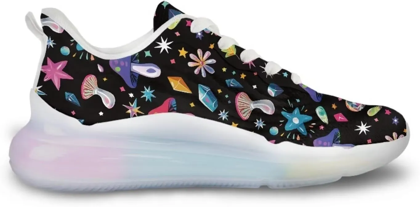 Women's Shoes Breathable Cozy Lightweight Footwear Running Sneaker Anti-Skid Air Cushion Walking Shoes Women US 6-11