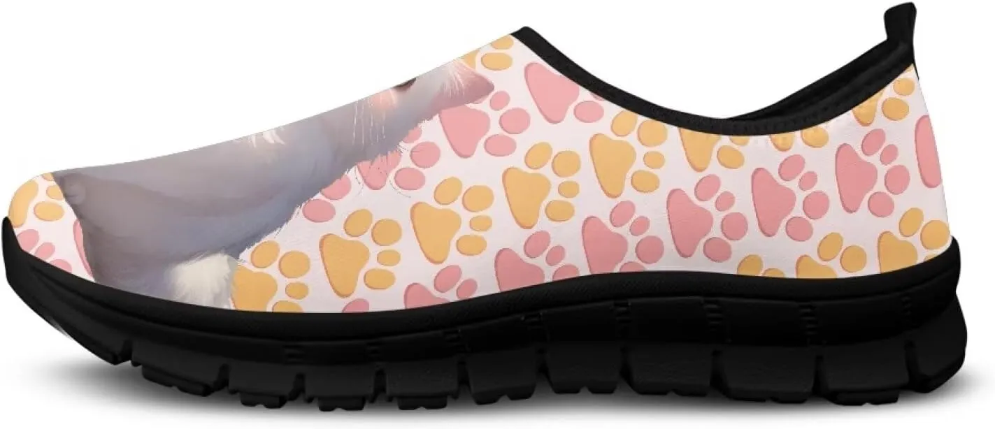 Womens Slip On Loafers Soft Non Slip Walking Shoe Low Top Ultralight Comfort Casual Sneakers with Arth Support Black Sole Size 5.5-11.5