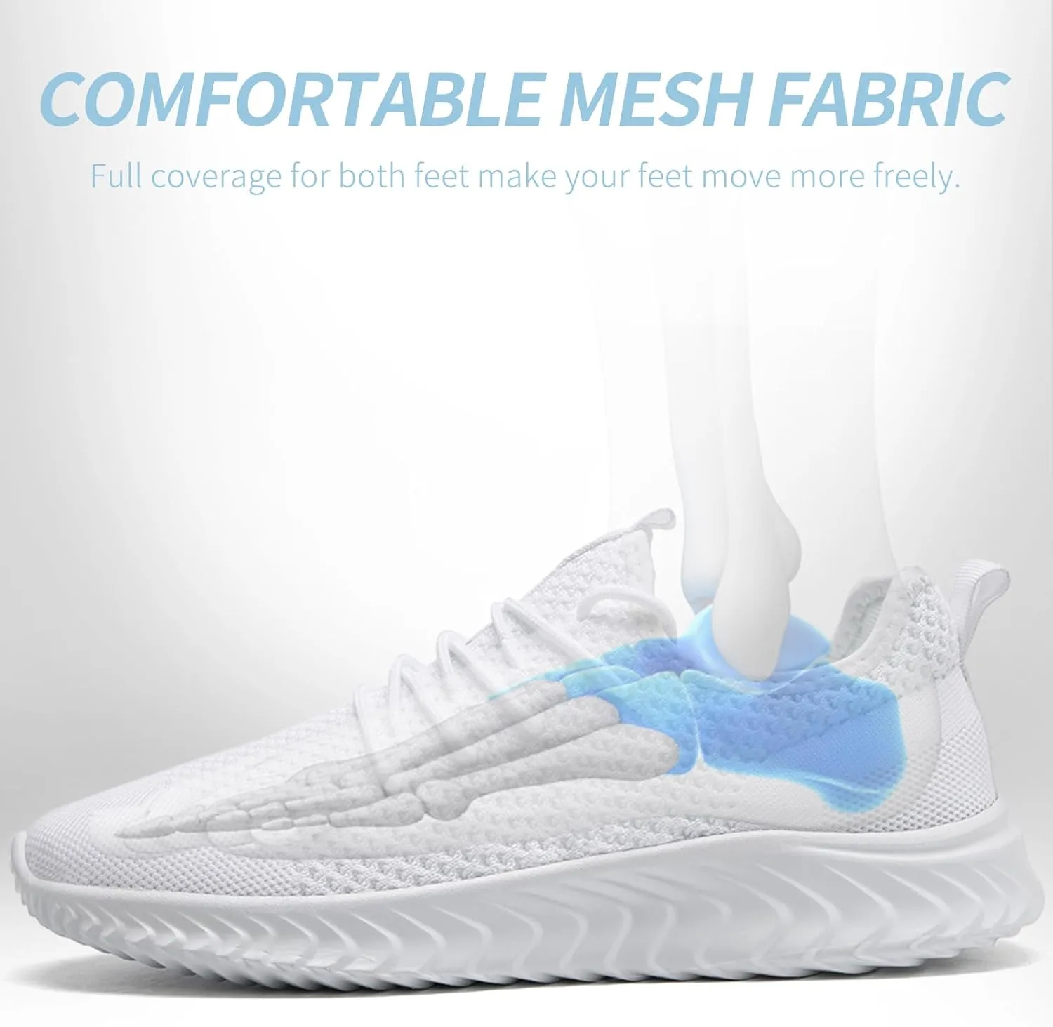 Women's Tennis Running Shoes Lightweight Slip On Walking Shoes Breathable Athletic Sport Gym Workout Jogging Fitness Sneaker