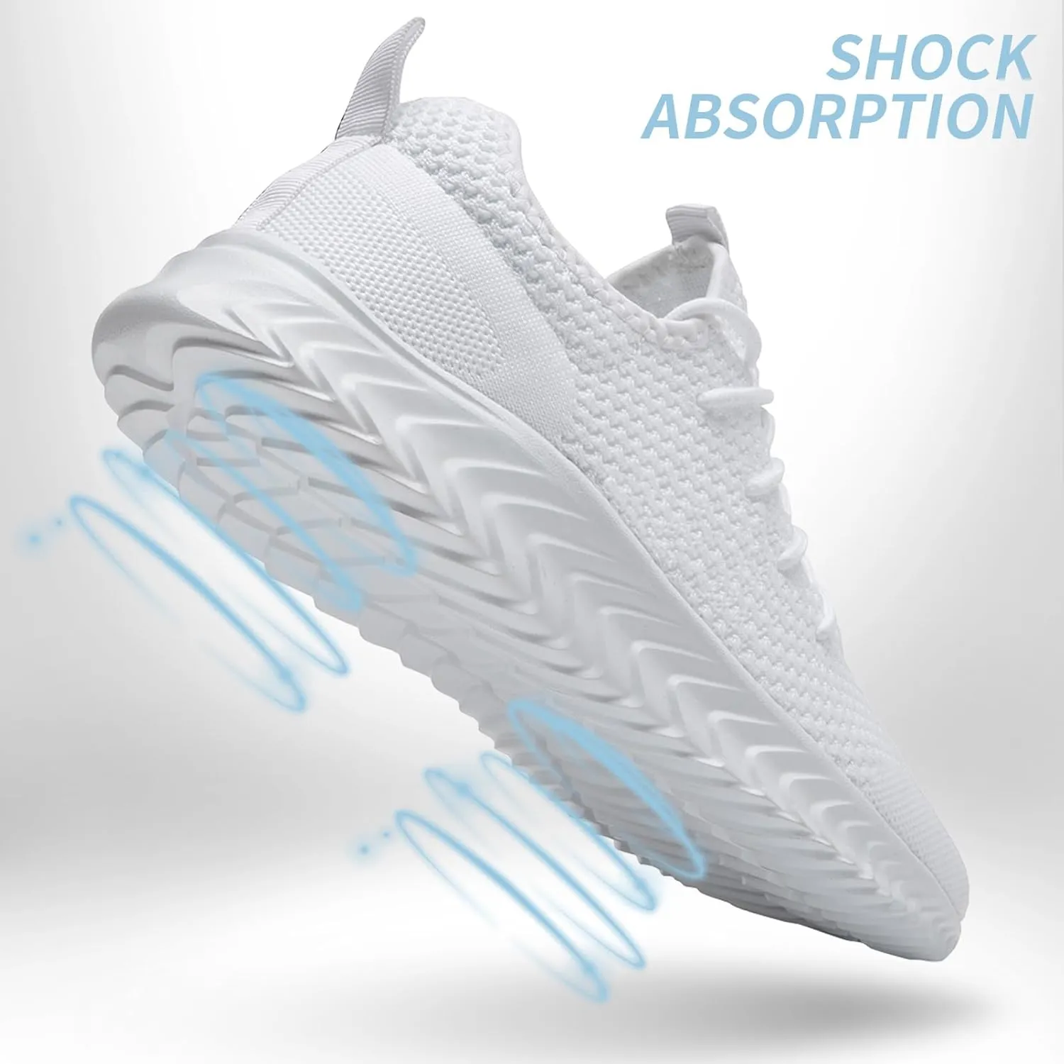 Women's Tennis Running Shoes Lightweight Slip On Walking Shoes Breathable Athletic Sport Gym Workout Jogging Fitness Sneaker