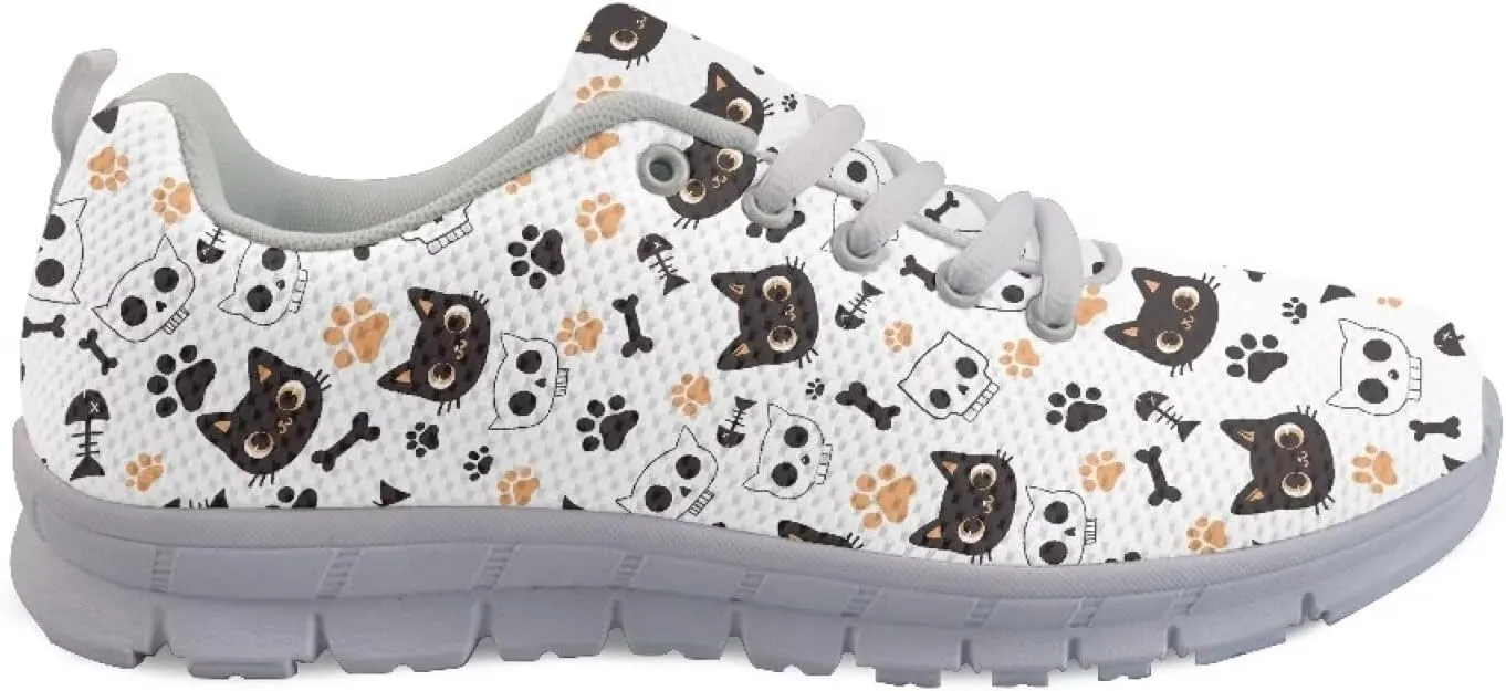 Women's Tennis Workout Sneakers Outdoor Walking Non-Slip Casual Cozy Shoes Lightweight Work Lace-Up Sneaker for Womens US 5-12