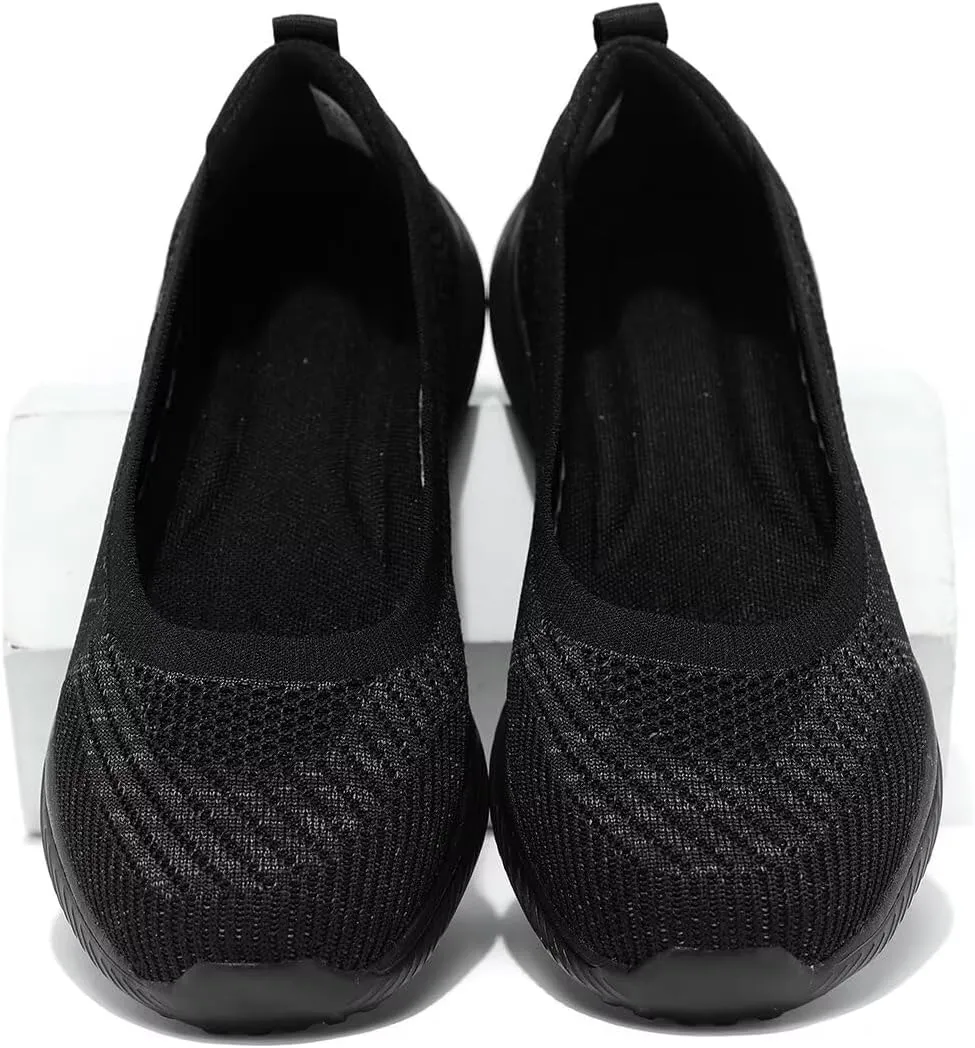 Womens Walking Shoes Loafer Sneakers Mesh Casual Ballet Flat Nurse Casual Dress Clothes Work Shoes