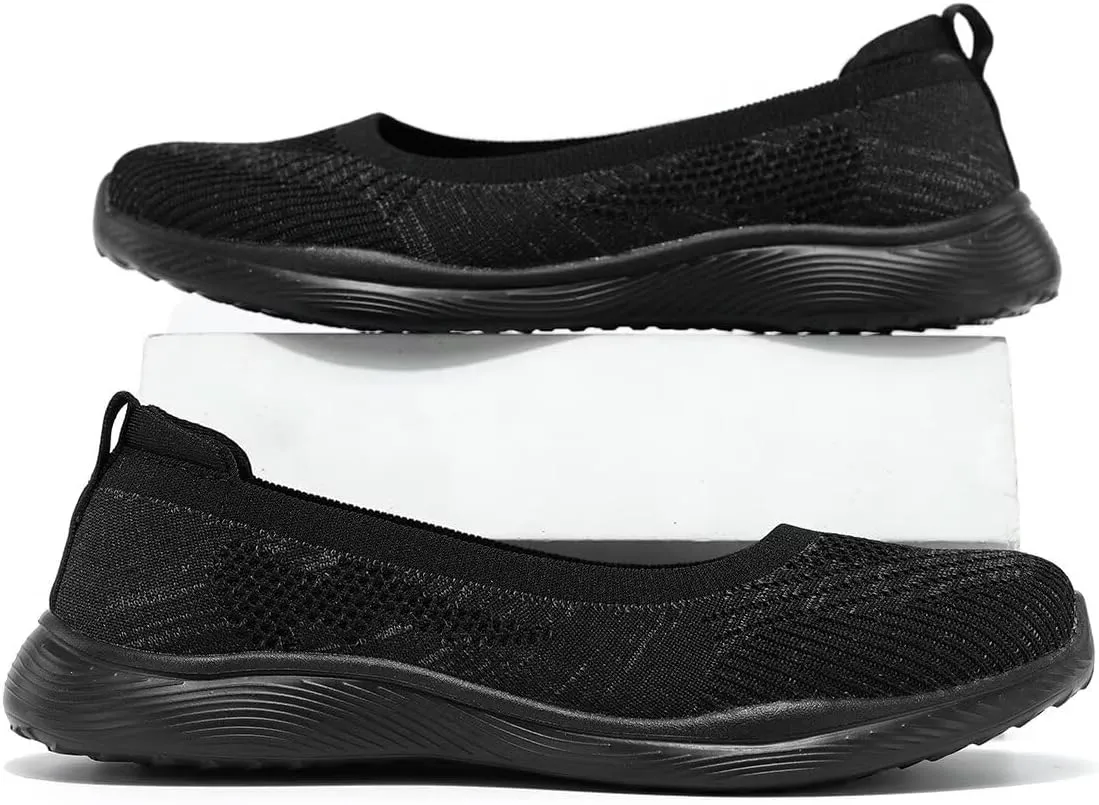 Womens Walking Shoes Loafer Sneakers Mesh Casual Ballet Flat Nurse Casual Dress Clothes Work Shoes