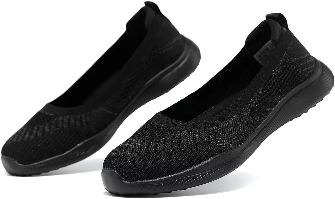 Womens Walking Shoes Loafer Sneakers Mesh Casual Ballet Flat Nurse Casual Dress Clothes Work Shoes