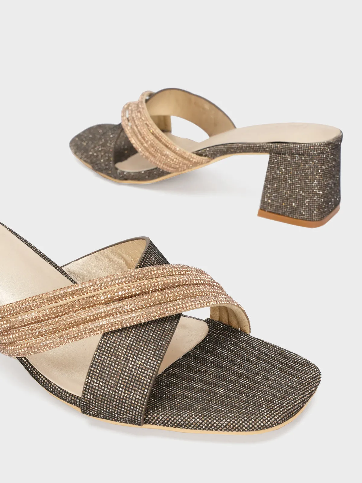 Women's"RAMILIAN" Embellished Open Toe Sandals