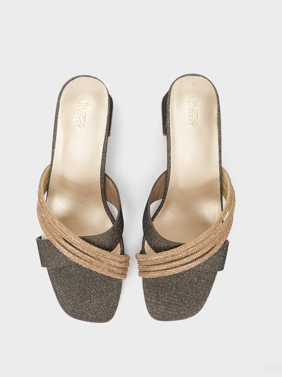 Women's"RAMILIAN" Embellished Open Toe Sandals