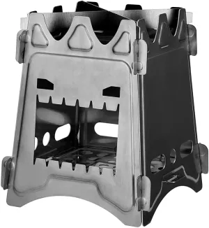 Wood Burning Portable Stove Survival Backpacking Foldable Ultralight Stove/a