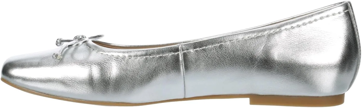 XAPPEAL Avery - Women's Slip-On Square Toe Ballet Flat with Bow