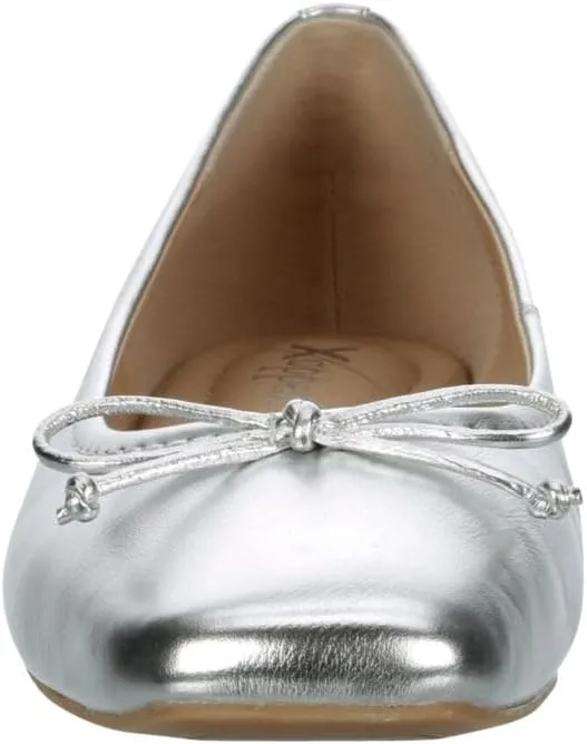 XAPPEAL Avery - Women's Slip-On Square Toe Ballet Flat with Bow