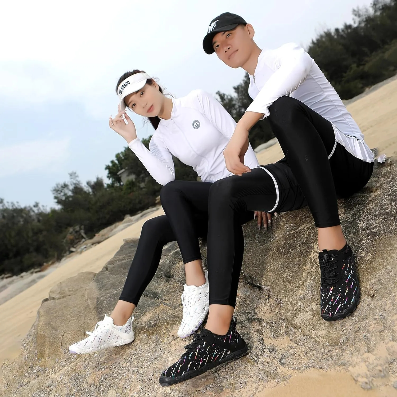XNIRON Hike Barefoot Shoes for Womens Men,Quick Dry Water Shoes,Beach Pool Aqua Swim Surf Hiking Walking Shoes,Non-Slip Athletic Footwear Wide Toe Water Shoes