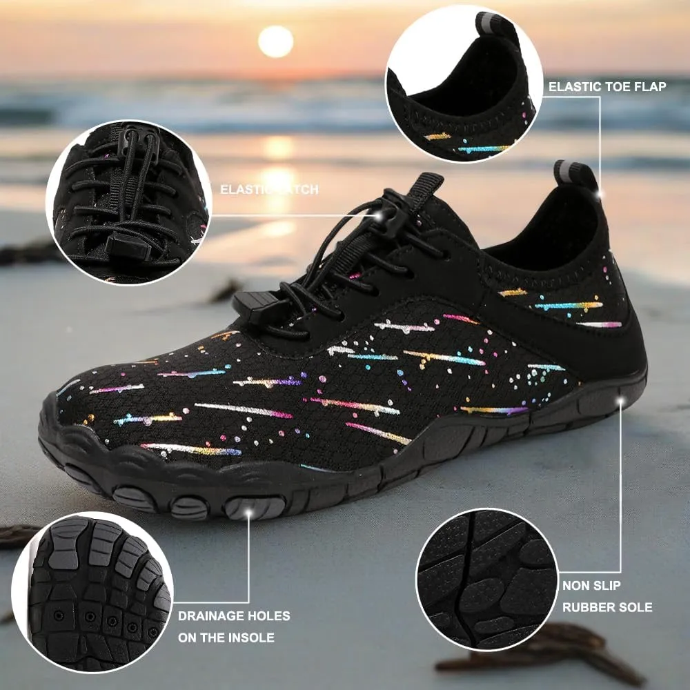 XNIRON Hike Barefoot Shoes for Womens Men,Quick Dry Water Shoes,Beach Pool Aqua Swim Surf Hiking Walking Shoes,Non-Slip Athletic Footwear Wide Toe Water Shoes