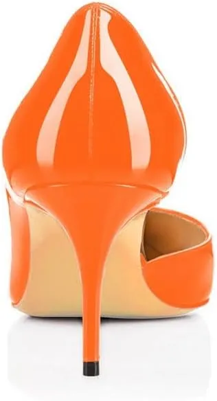 XYD Women D'Orsay Low Heels 2.5 Inch Comfort Slip-on Pointed Toe Sexy Pumps Casual Office Professional Shoes