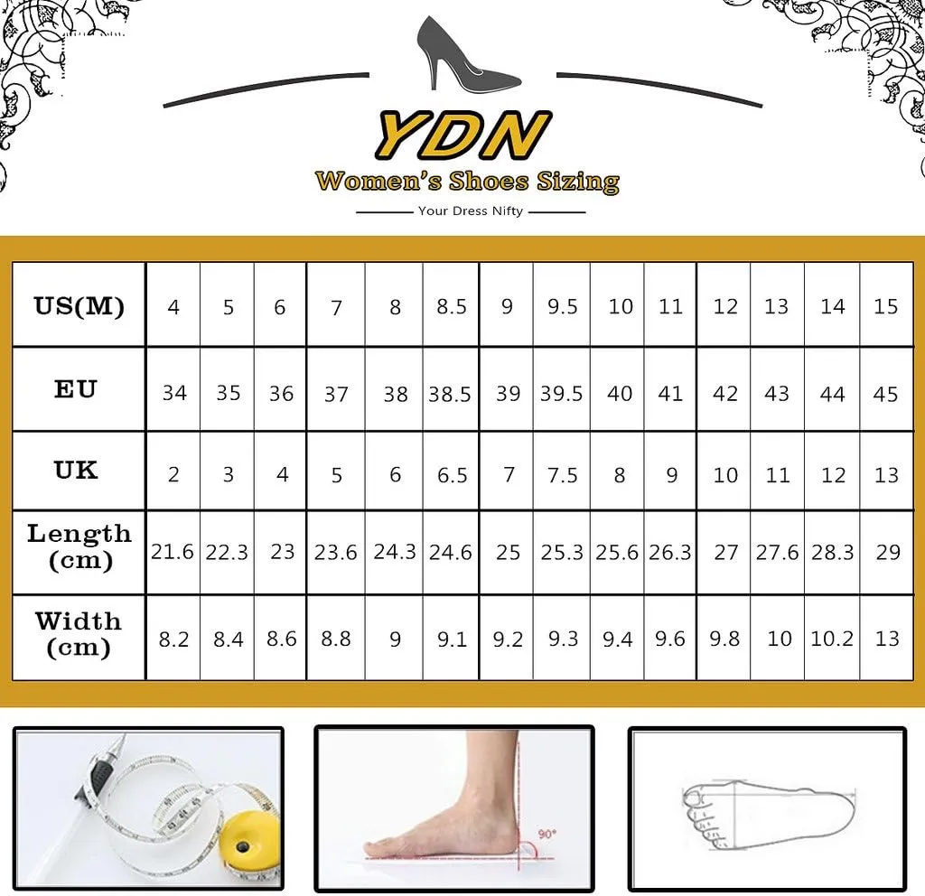 YDN Women's Pointy Toe High Heel Mules Slip on Clogs Stiletto Slide Sandals Shoes