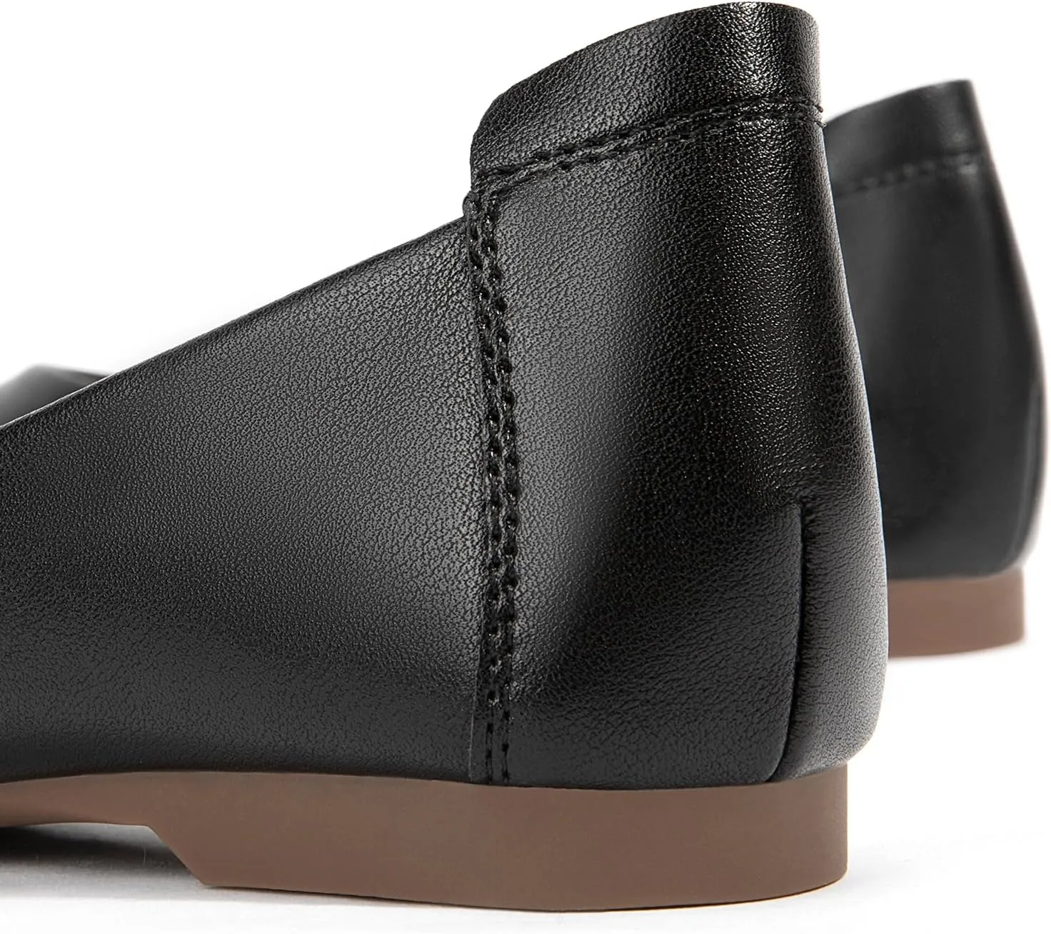Zelaprox Women's Casual Pointed Toe Ballet Comfort Soft Leather Slip On Cowhide Flats Shoes Work Flats Office Shoes Casual Dressy Shoes