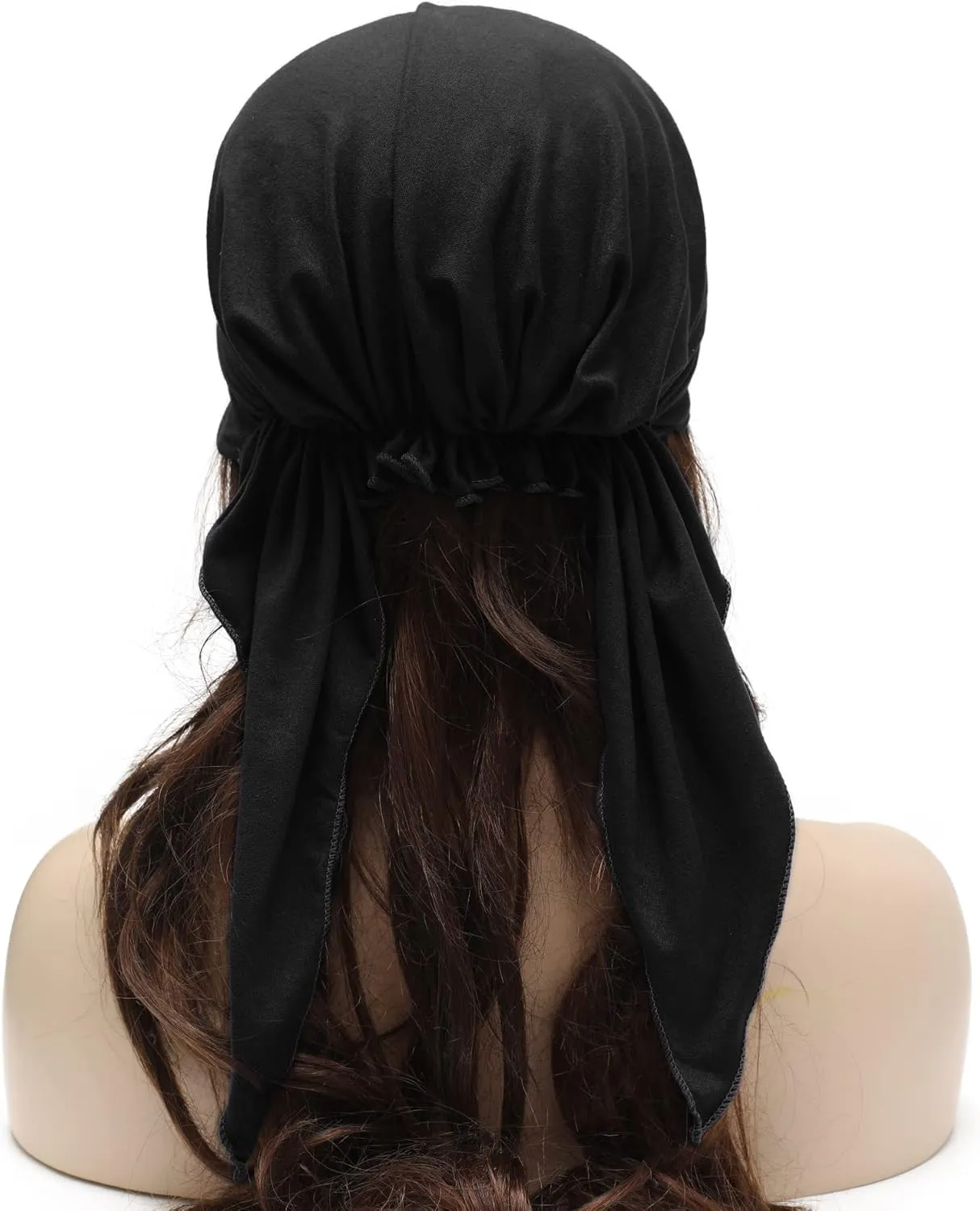 ZLYC Chemo Headwear Pre Tied Head Scarf Headwraps Lightweight Turban Beanie Cap for Women